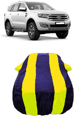 Wegather Car Cover For Ford Endeavour Titanium Plus 4X4 Diesel (With Mirror Pockets)(Yellow)