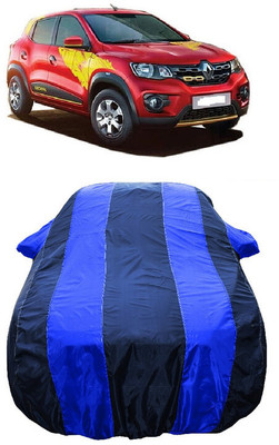Wegather Car Cover For Renault Kwid IRON MAN 1.0 AMT (With Mirror Pockets)(Blue)