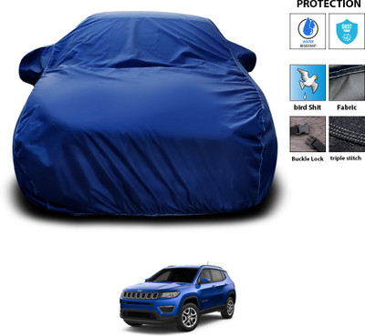 PAGORA Car Cover For Jeep Compass Facelift (With Mirror Pockets)(Blue)