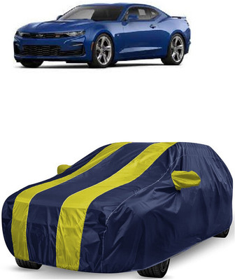 ANTOFY Car Cover For Chevrolet Camaro 3.6L (With Mirror Pockets)(Yellow, Blue)