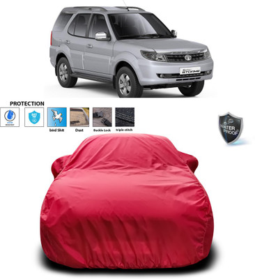 PAGORA Car Cover For Tata Safari Storme (With Mirror Pockets)(Maroon)