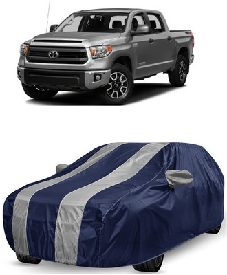 ANTOFY Car Cover For Toyota Tundra 4.6L V8 (With Mirror Pockets)(White, Blue)