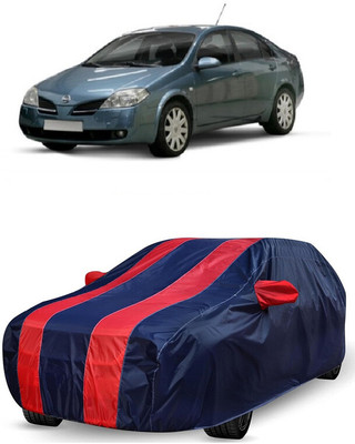 ANTOFY Car Cover For Nissan Primera 1.6 Acenta (With Mirror Pockets)(Red, Blue)