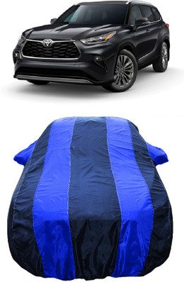 Wegather Car Cover For Toyota Highlander (With Mirror Pockets)(Blue)