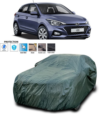 GOSHIV-car and bike accessories Car Cover For Hyundai i20 (With Mirror Pockets)(Green)
