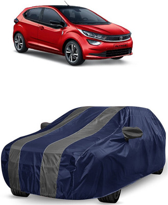 ANTOFY Car Cover For Tata Altroz XM Petrol (With Mirror Pockets)(Grey, Blue)