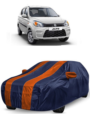 ANTOFY Car Cover For Maruti 800 Std BSII (With Mirror Pockets)(Orange, Blue)