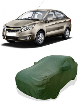 Tricway Car Cover For Chevrolet Sail Sedan (With Mirror Pockets)(Green)