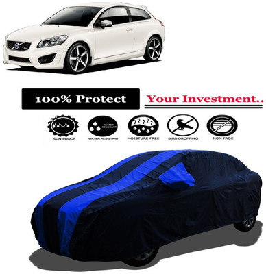 Amexride Car Cover For Volvo C30 R (With Mirror Pockets)(Multicolor)