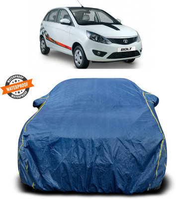 PAGORA Car Cover For Tata Bolt (With Mirror Pockets)(Blue)