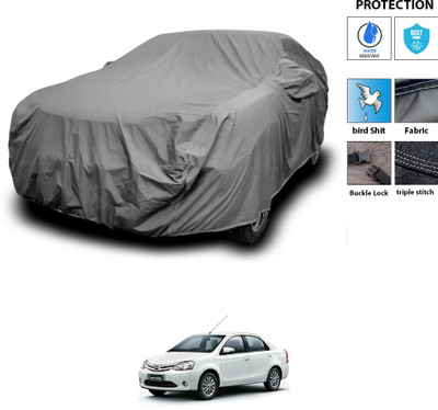 PAGORA Car Cover For Toyota Etios (With Mirror Pockets)(Grey)