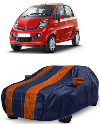 ANTOFY Car Cover For Tata Nano XT (With Mirror Pockets)(Orange, Blue)