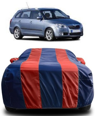 SUGASHRI Car Cover For Skoda Fabia 1.9 TDI (With Mirror Pockets)(Red, Blue)