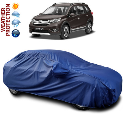 CODOKI Car Cover For Honda Brio (With Mirror Pockets)(Blue)