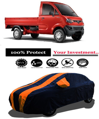 Amexride Car Cover For Mahindra Jeeto (With Mirror Pockets)(Orange)