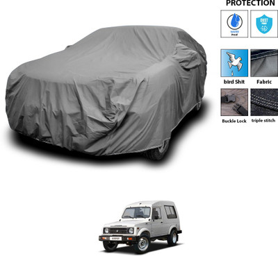 PAGORA Car Cover For Maruti Gypsy (With Mirror Pockets)(Grey)