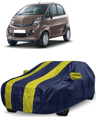 ANTOFY Car Cover For Tata Nano XTA (With Mirror Pockets)(Yellow, Blue)