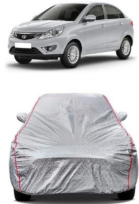 SUGASHRI Car Cover For Tata Zest Revotron 1.2T XE Petrol (With Mirror Pockets)(Silver)