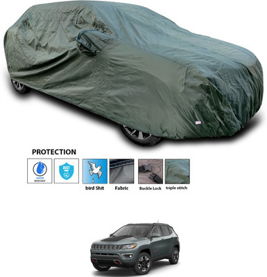 PAGORA Car Cover For Jeep Jeep (With Mirror Pockets)(Green)