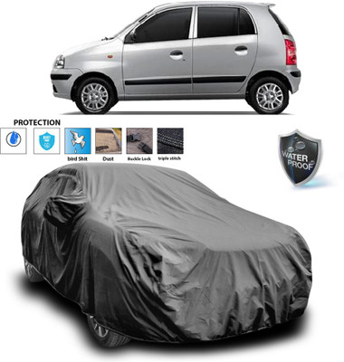 PAGORA Car Cover For Hyundai Santro Xing (With Mirror Pockets)(Grey)