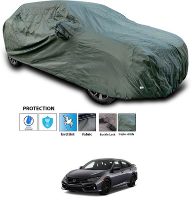 PAGORA Car Cover For Honda Civic (With Mirror Pockets)(Green)