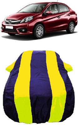 Wegather Car Cover For Honda Amaze SX i-DTEC (With Mirror Pockets)(Yellow)