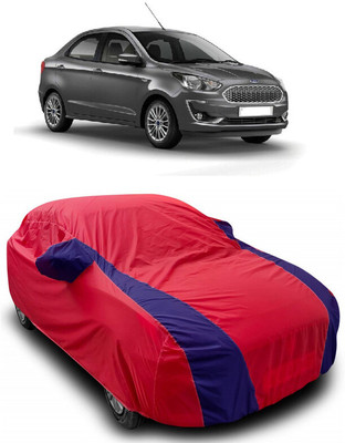 ANTOFY Car Cover For Ford Figo Aspire Trend Plus Petrol (With Mirror Pockets)(Red, Blue)