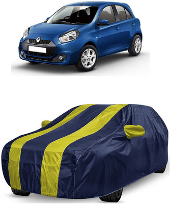 ANTOFY Car Cover For Renault Pulse Diesel RxL (With Mirror Pockets)(Yellow, Blue)