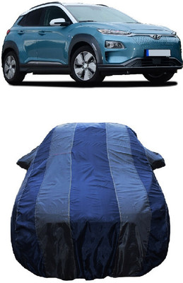 Wegather Car Cover For Hyundai Kona Electric Premium Dual Tone Electric (With Mirror Pockets)(Grey)
