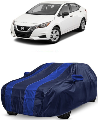 ANTOFY Car Cover For Nissan Sunny (With Mirror Pockets)(Blue, Blue)
