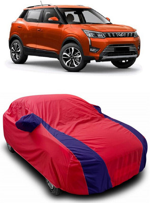 ANTOFY Car Cover For Mahindra XUV300 W4 Petrol (With Mirror Pockets)(Red, Blue)