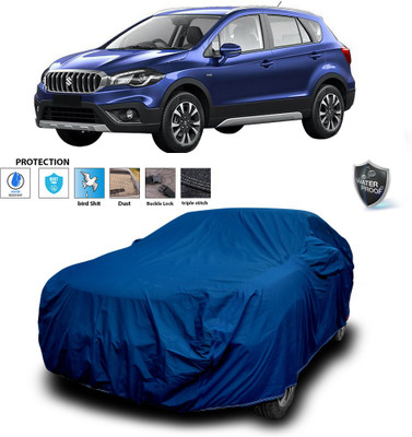PAGORA Car Cover For Maruti S-Cross (With Mirror Pockets)(Blue)