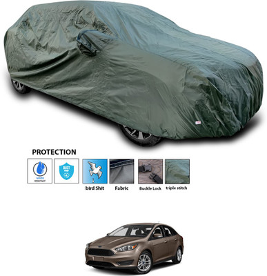 CODOKI Car Cover For Ford Focus (With Mirror Pockets)(Green)