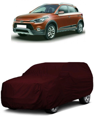 ANTOFY Car Cover For Hyundai i20 Active SX Diesel (With Mirror Pockets)(Maroon)