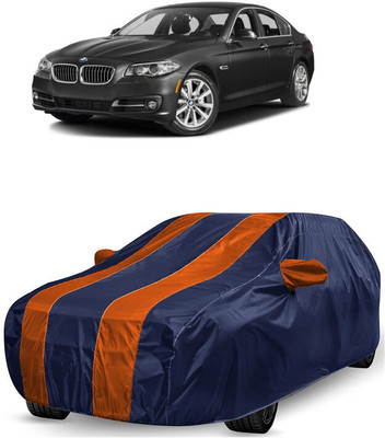 ANTOFY Car Cover For BMW 5 Series 535i (With Mirror Pockets)(Orange, Blue)