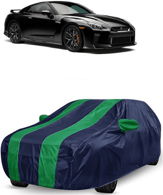 ANTOFY Car Cover For Nissan GT-R 3.8 V6 (With Mirror Pockets)(Green, Blue)