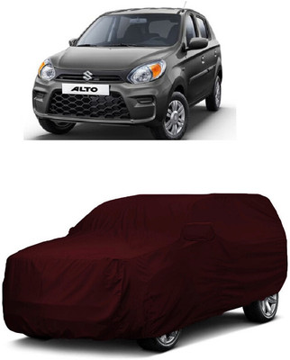 ANTOFY Car Cover For Maruti Suzuki Alto 800 LXI (With Mirror Pockets)(Maroon)