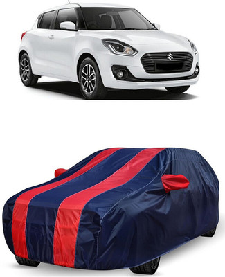 ANTOFY Car Cover For Maruti Suzuki Swift AMT ZDI (With Mirror Pockets)(Red, Blue)