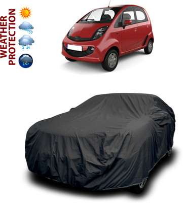 GOSHIV-car and bike accessories Car Cover For Tata Nano Genx (With Mirror Pockets)(Black)