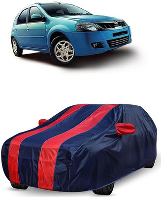 ANTOFY Car Cover For Mahindra E Verito D4 Electric (With Mirror Pockets)(Red, Blue)