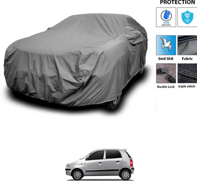 PAGORA Car Cover For Hyundai Santro Xing (With Mirror Pockets)(Grey)