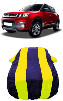 Wegather Car Cover For Maruti Suzuki Grand Vitara ZDi Plus Dual Tone (With Mirror Pockets)(Yellow)