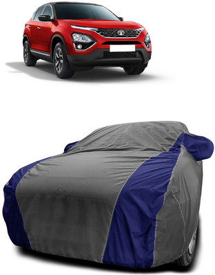 SUGASHRI Car Cover For Tata Harrier (With Mirror Pockets)(Grey, Blue)