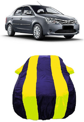 Wegather Car Cover For Toyota Etios G (With Mirror Pockets)(Yellow)