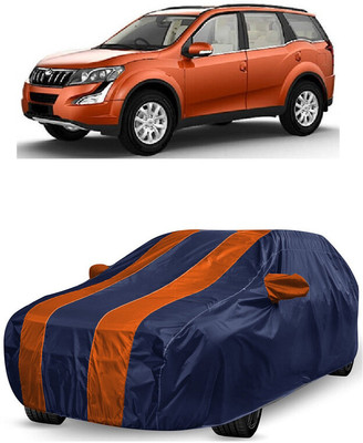 ANTOFY Car Cover For Mahindra XUV500 W6 1.99 mHawk (With Mirror Pockets)(Orange, Blue)