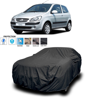 CODOKI Car Cover For Hyundai Getz (With Mirror Pockets)(Black)