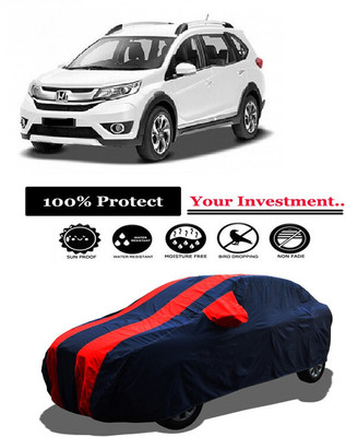 Amexride Car Cover For Honda BRV i-VTEC S MT (With Mirror Pockets)(Red)