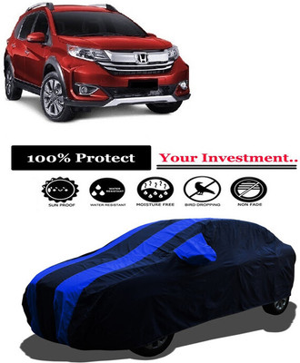 Amexride Car Cover For Honda BRV (With Mirror Pockets)(Multicolor)