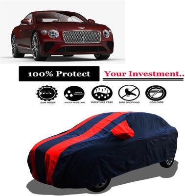 Amexride Car Cover For Bentley Continental GT V8 Petrol (With Mirror Pockets)(Red)