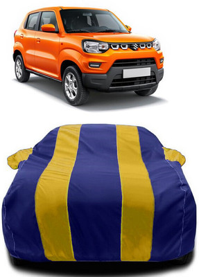 Autoprime Car Cover For Maruti Suzuki S-Presso STD Petrol (With Mirror Pockets)(Yellow, Blue)